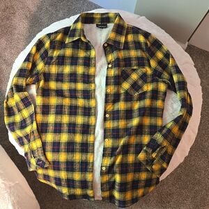 Fleece lined Flannel button up